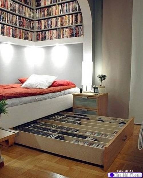 Storage Solutions for Bedroom as is this highly creative use of picture rails to store clothing and MQIZLPA