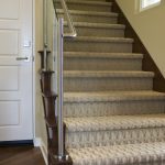 stunning carpet for stairs 8 modern staircases featuring carpet:  contemporary basketweave pattern UWQYWBI