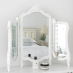 valentina white dressing table mirror UJXOLZL