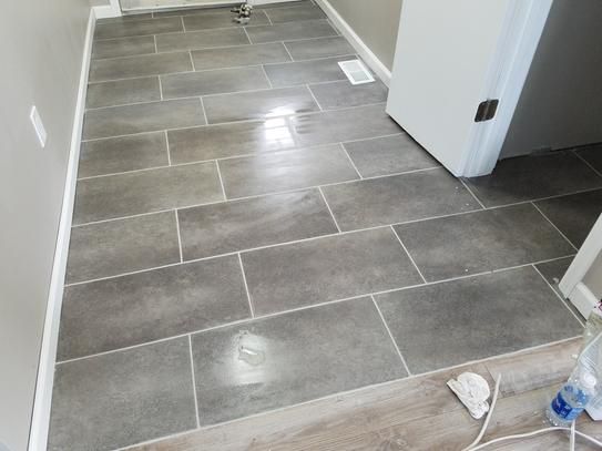 vinyl tile flooring bathroom trafficmaster ceramica 12 in. x 24 in. coastal grey vinyl tile flooring (29 ZBFTBPP