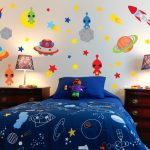 wall decoration theme new outer space decorations theme wall decals room alien ... XNJBJGE