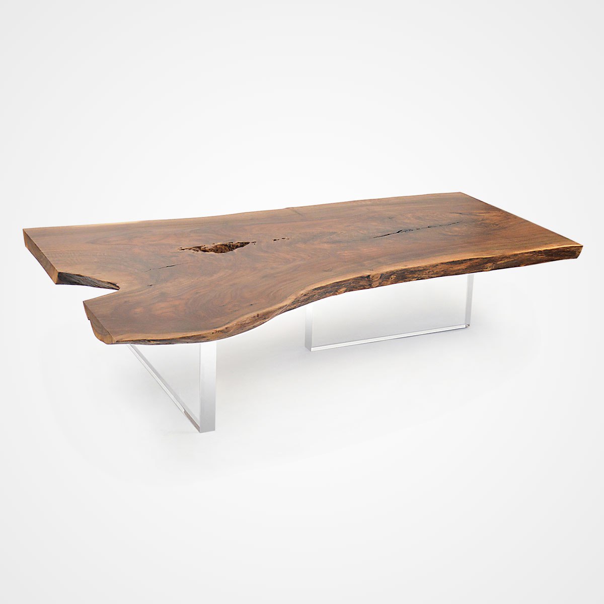 walnut coffee tables live edge claro walnut coffee table - acrylic base - 002 - rotsen JDWWNPP