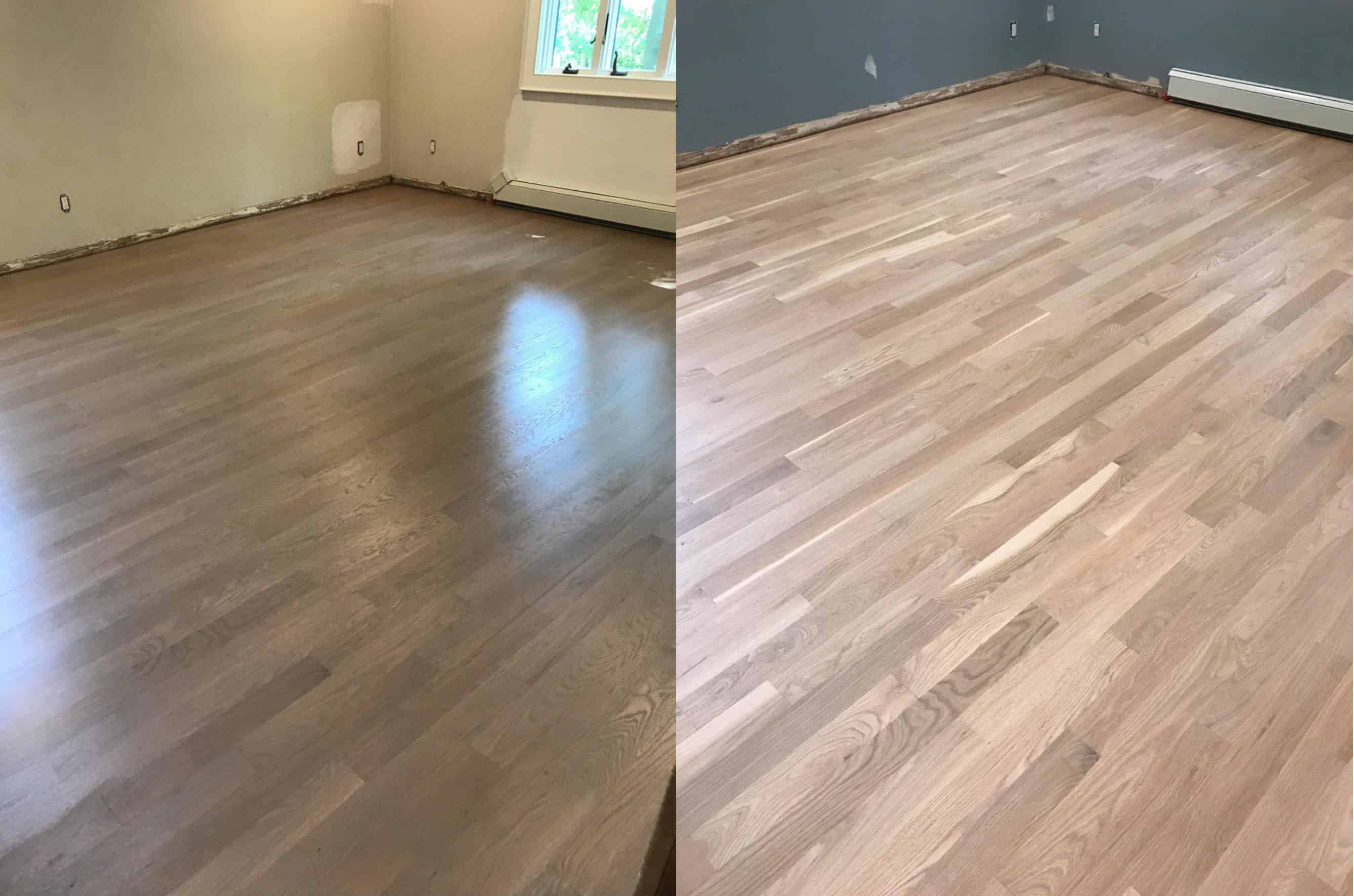 white oak flooring the master bedroom had the biggest transformation. it originally looked  like there FHVHBDN