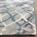wool rug modern safavieh dip dye collection ddy534j handmade modern geometric watercolor  grey and ivory TNDYCMQ