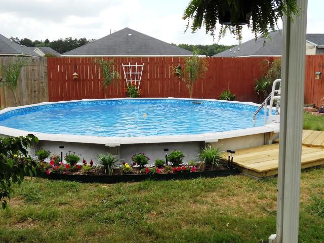 above ground pool landscaping ideas on a budget cheap above ground pool landscaping ideas ETMTSDJ