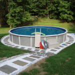 above ground pool landscaping ideas on a budget image of: small above ground pool landscaping NYRDTSM