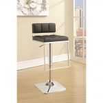 adjustable bar stools with backs and arms coaster rec room adjustable black low-back no arms bar stool NYNRFRA