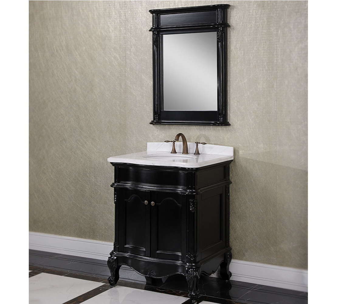 antique bathroom vanity with vessel sink antique wk series 30 inch single sink bathroom vanity matte black finish FBSXZGC