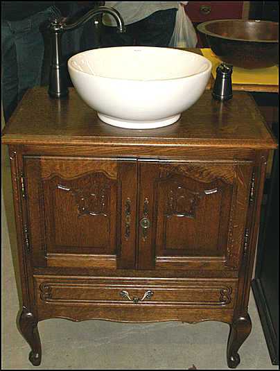 antique bathroom vanity with vessel sink vanity cabinet for vessel sink antique bathroom vanity vessel sink small bathroom VOHXNYW