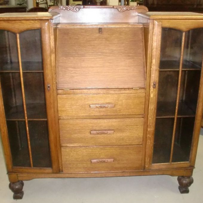 antique drop front secretary desk with bookcase antique oak double bookcase drop front secretary desk KBUGFOX