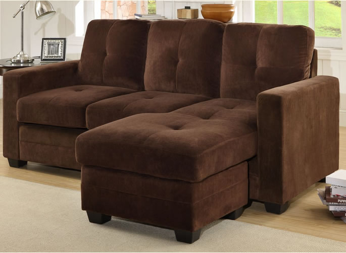 Apartment Size Sectional Sofa with Chaise