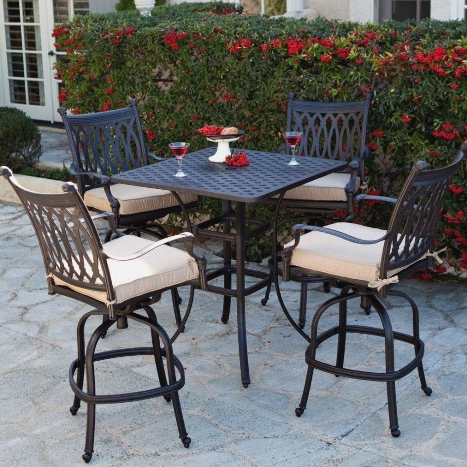 bar height patio set with swivel chairs charming 5 piece bar height patio set and bar height patio ZJXFZIO