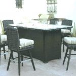 bar height patio set with swivel chairs pub height patio set EWZQPCT