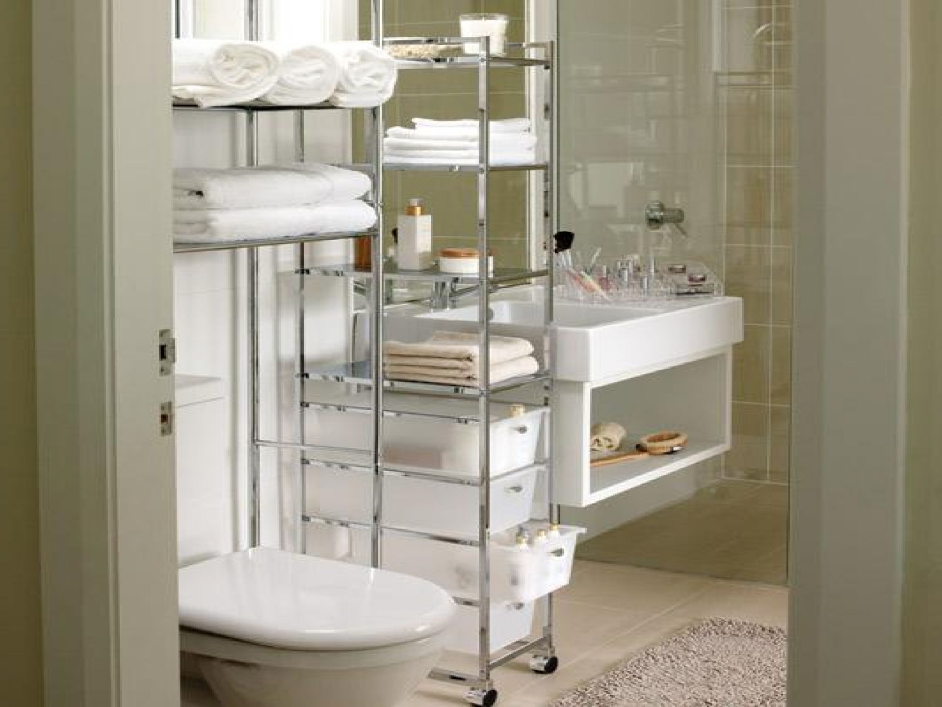 bathroom organization ideas for small bathrooms ... small bathrooms · bathroom tower storage the new way home BRJDJGH