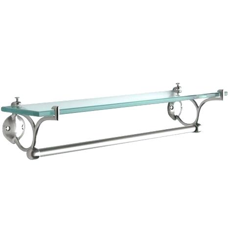 bathroom shelf with towel bar brushed nickel expensive brushed nickel bathroom shelf j0348908 bathroom glass shelf with towel UBFBPZW