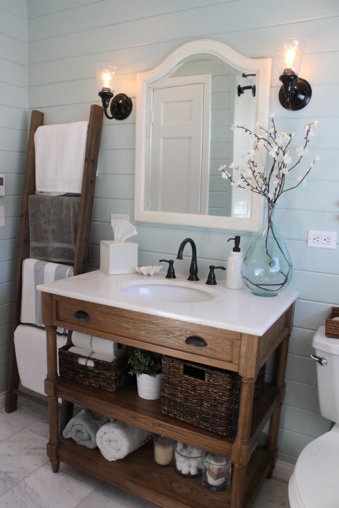 bathroom vanities that look like furniture making home base OFIBLJY