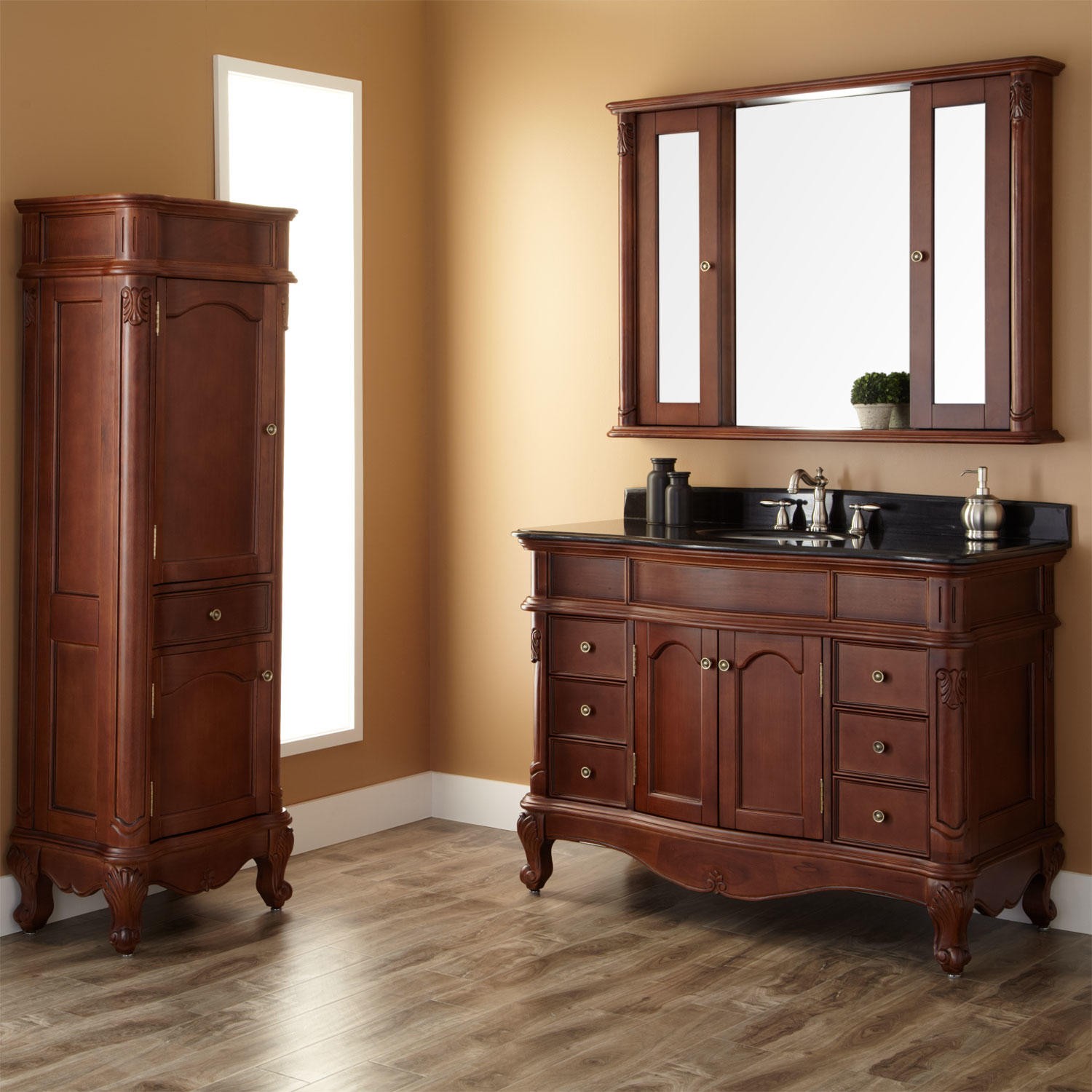 Bathroom Vanities with Matching Medicine Cabinets