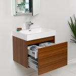 bathroom vanities with matching medicine cabinets ... fresca nano teak modern bathroom vanity w/ medicine cabinet ... RPPISQT