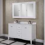 bathroom vanity mirror medicine cabinet accos 60 inch white double bathroom vanity cabinet ... QKJRWWO