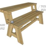 bench that turns into a picnic table plans attach table top to bench YMIEBYC