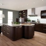 best paint color for kitchen with dark cabinets brown cupboards espresso XOHGIHT