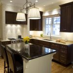 best paint color for kitchen with dark cabinets kitchen paint colors with dark cabinets small ZBIFXRZ