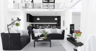 black and white decor ideas for living room 1 |; visualizer: ahmed alsayed. the first living room ... DBOSRWM