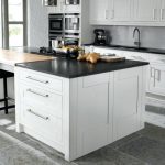 black and white kitchens with a splash of colour black and EGXVRPC