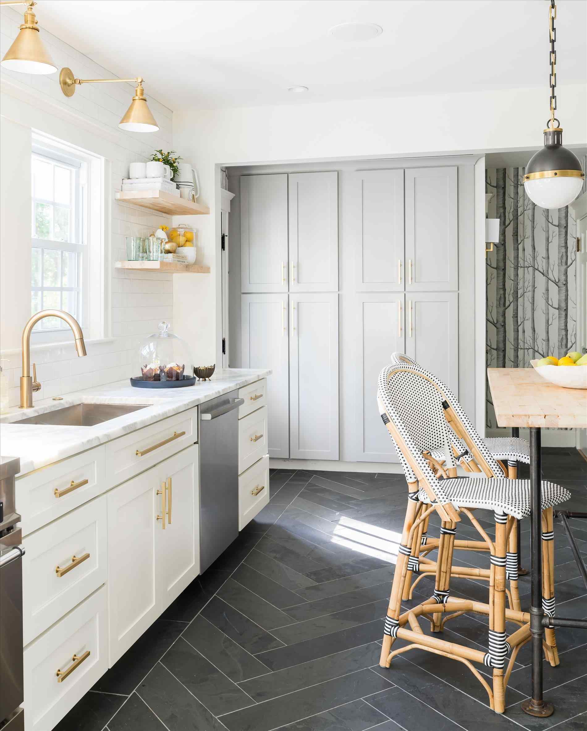 black and white kitchens with a splash of colour ... image of black and white kitchens with a splash of PDVWJSO