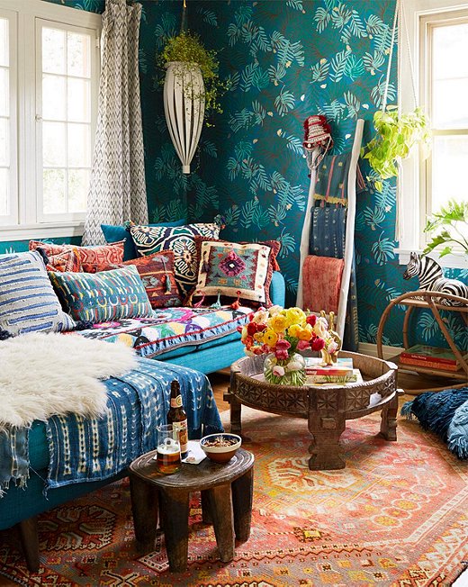 bohemian decorating ideas for living room minimalist blue bohemian decor DWBQGRP