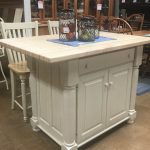 butcher block kitchen island with seating butcher block kitchen island featuring overhang for seating YAECNXX