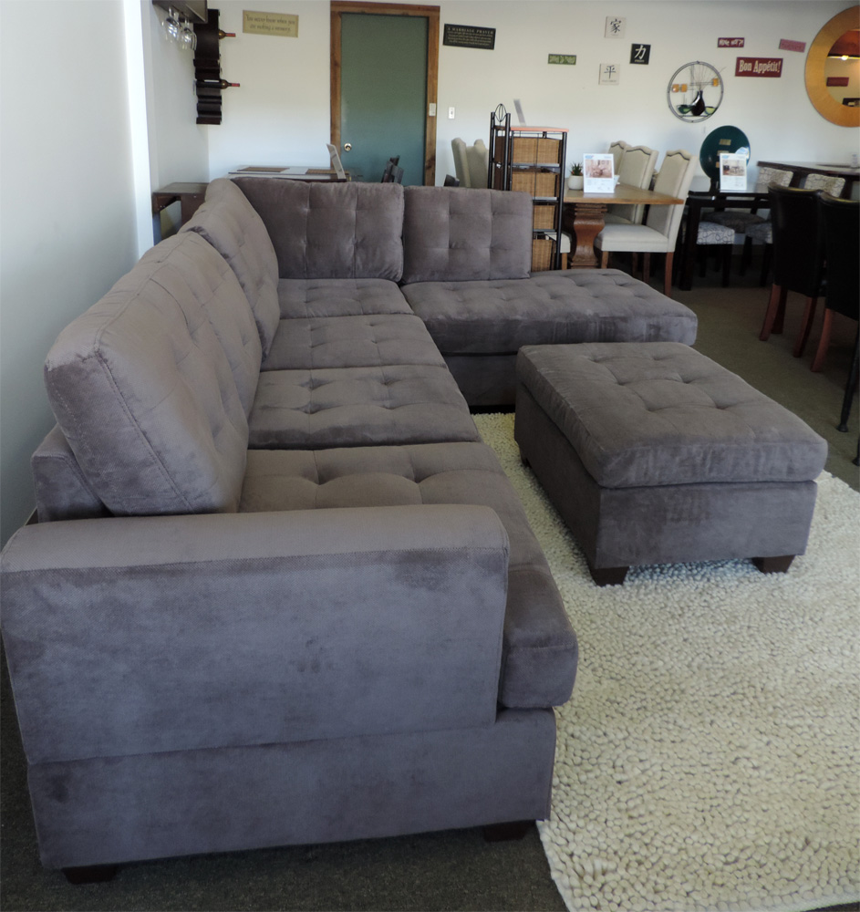 charcoal gray sectional sofa with chaise lounge ... charcoal grey leather sectional sofa sofacharcoal comfy chenille gray WBHSPLH