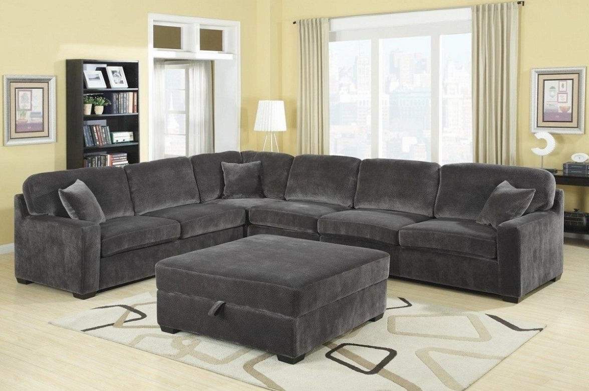 charcoal gray sectional sofa with chaise lounge home the regarding charcoal SZOJCQA