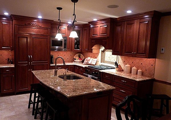 cherry kitchen cabinets with granite countertops cherry cabinets with granite countertops bing images cherry kitchen cabinets ZUXKJDC