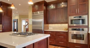 cherry kitchen cabinets with granite countertops ... granite countertops for cherry cabinets? redcabinets EVLOJWQ