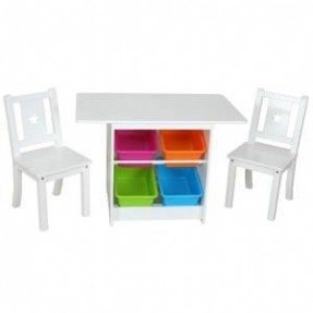 childrens table and chairs with storage - foter JSARFPZ