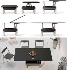 coffee table that converts to dining table transforming tables: convert coffee to dining surfaces GGHHAUW