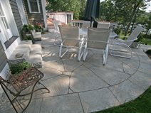 concrete patio ideas for small backyards curved, flagstone concrete patios new england hardscapes inc acton, ma NCHJDGL