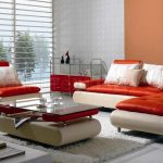 contemporary leather living room furniture red u0026 white leather modern sectional sofa w/chair u0026 coffee table DPTNTBX