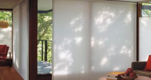 contemporary window treatments for sliding glass doors glass door window treatments - duette ... JQGUSYR