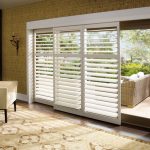 contemporary window treatments for sliding glass doors plantation shutters for sliding glass patio doors SEVXJOJ