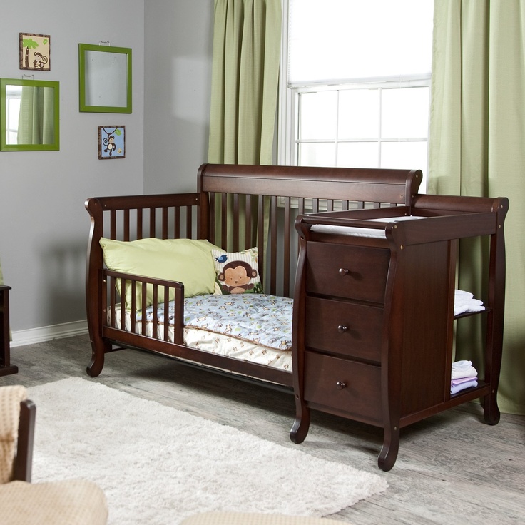 Practical Convertible Baby Cribs with Changing Table