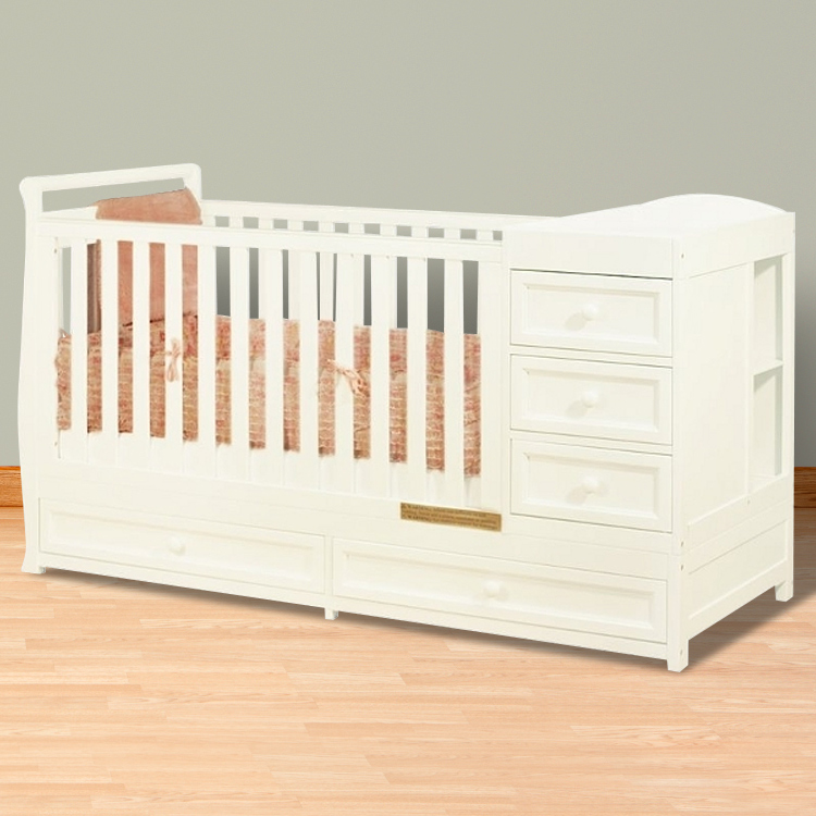 convertible baby cribs with changing table mini crib with changing table ... YMTKYHI