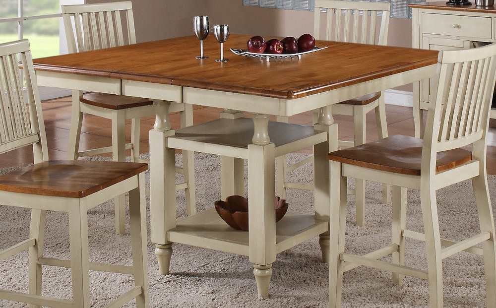 Counter Height Dining Table with Butterfly Leaf: Portability and Expansion
