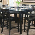 Counter Height Dining Table with Butterfly Leaf jerome collection 101038blk black counter height dining table set SGLNJLS