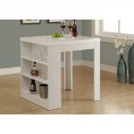 counter height dining table with storage monarch specialties counter height dining table white storage pub/bar table GEETJWZ