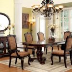 dining room sets with upholstered chairs bellagio formal dining room set with fabric upholstered chairs HUHRTIG