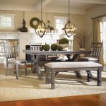 dining room table with bench and chairs rustic banquette bench seating dining UVAQDRG