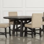 dining room table with upholstered chairs jaxon 5 piece round dining set w/upholstered chairs (qty: 1) RVUKCPB