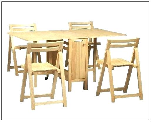 drop leaf table with folding chairs stored inside foldable table with chair storage folding table with chairs inside OXCXIKV